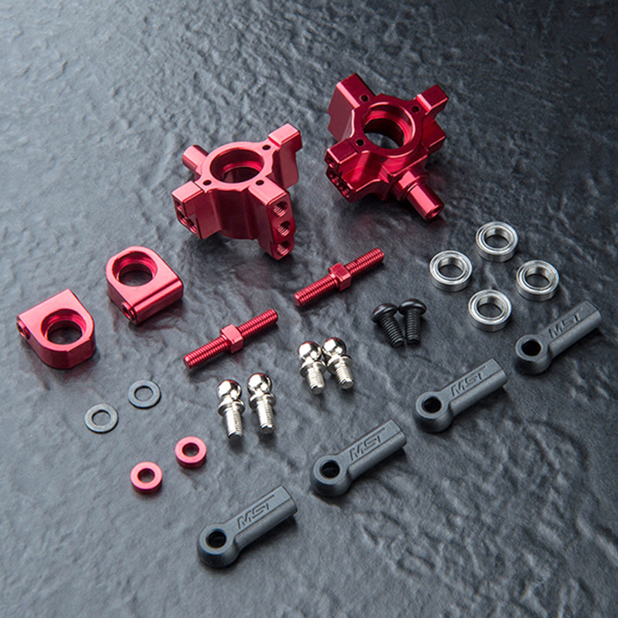 MST (#210740R) RMX 4 TMB Alum. Rear Hub Set - Red