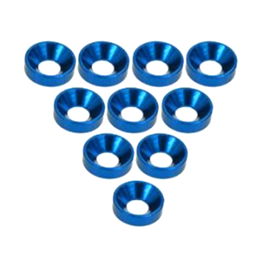 3Racing (#3RAC-WC3/BU) Alum. M3 Countersunk Washer - Blue