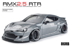 MST (#531905MGR) RMX 2.5 86RB (Metal Grey) RTR (Brushed) - 1/10 On Road Ready to Run 2WD Drift Car
