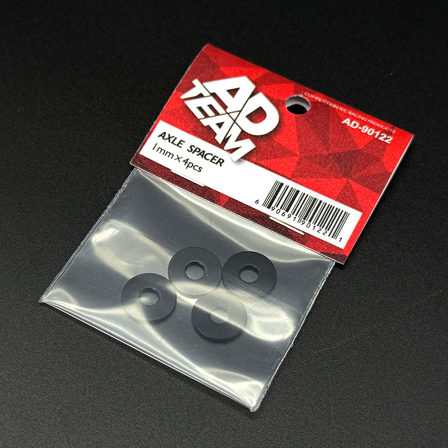 Team AD (#AD-90122B) Axle Spacer 1mm - Black