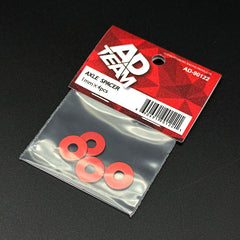 Team AD (#AD-90122R) Axle Spacer 1mm - Red