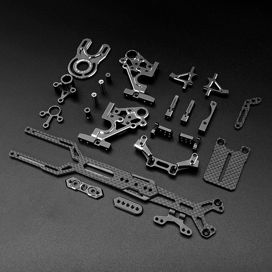 Team AD (#AD-9015B) AD-XR RD2.0/YD2 Transmission w/ Upper Deck - Black