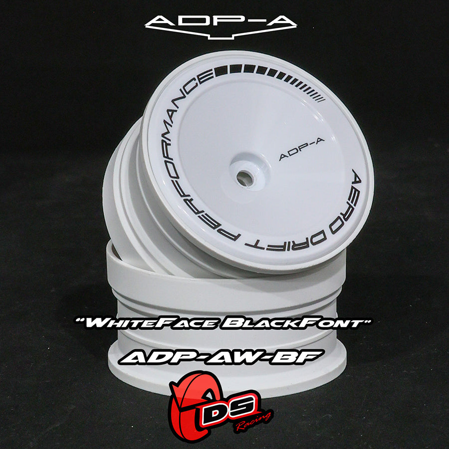 DS Racing (#ADP-AW-BF) AERO DRIFT Performance Wheel Cover - Sloped White