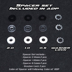 AERO DRIFT Performance Wheel Cover - Flat Transparent / Black Lip