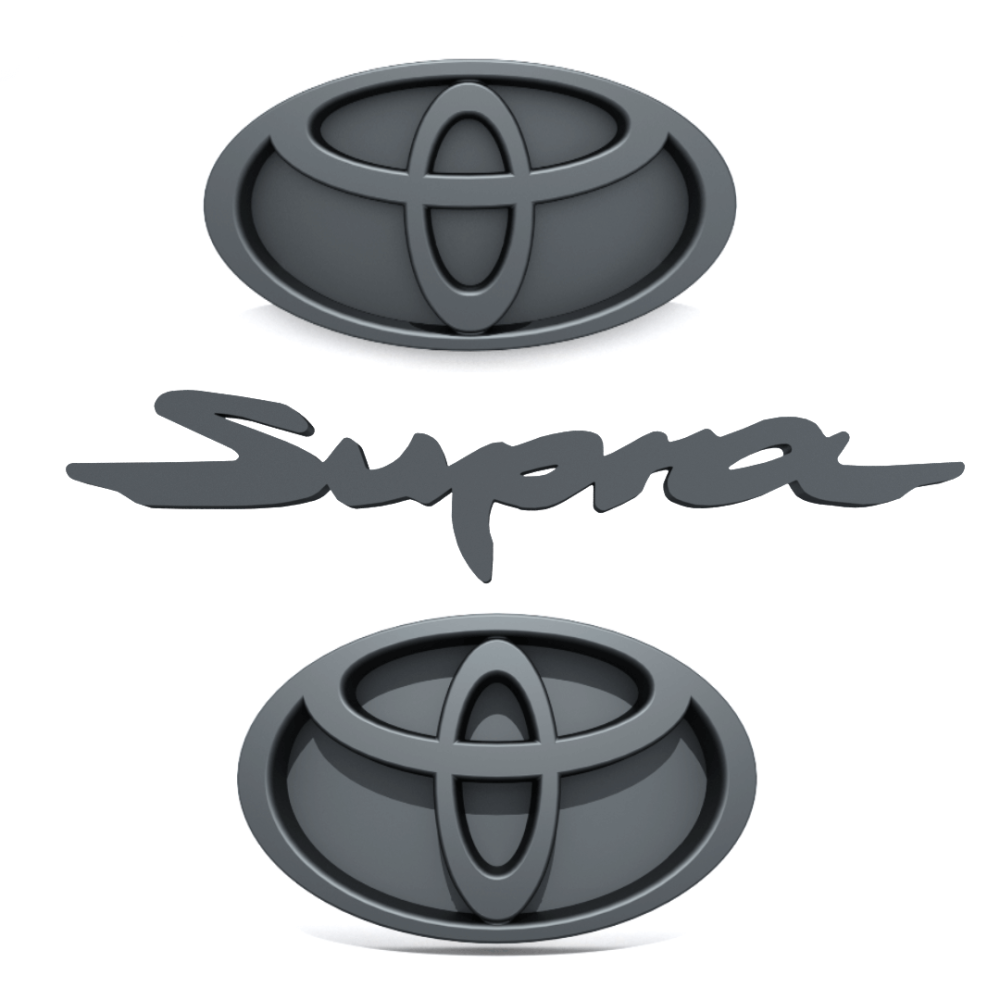 24KRC (#AF-A90E) Supra A90 Emblems