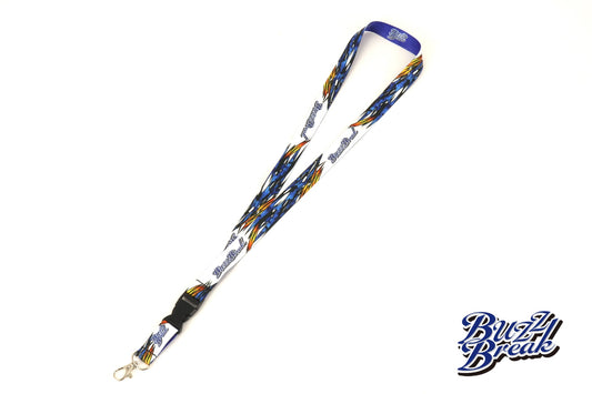 Buzz Break (#BB-NS-001) Neck Strap (Blue x White)