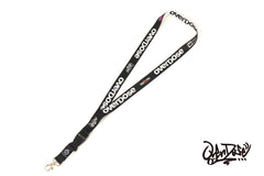 Overdose (#BB-NS-002) Neck Strap (White x Black)