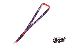 Overdose (#BB-NS-003) Neck Strap (Purple x Red)