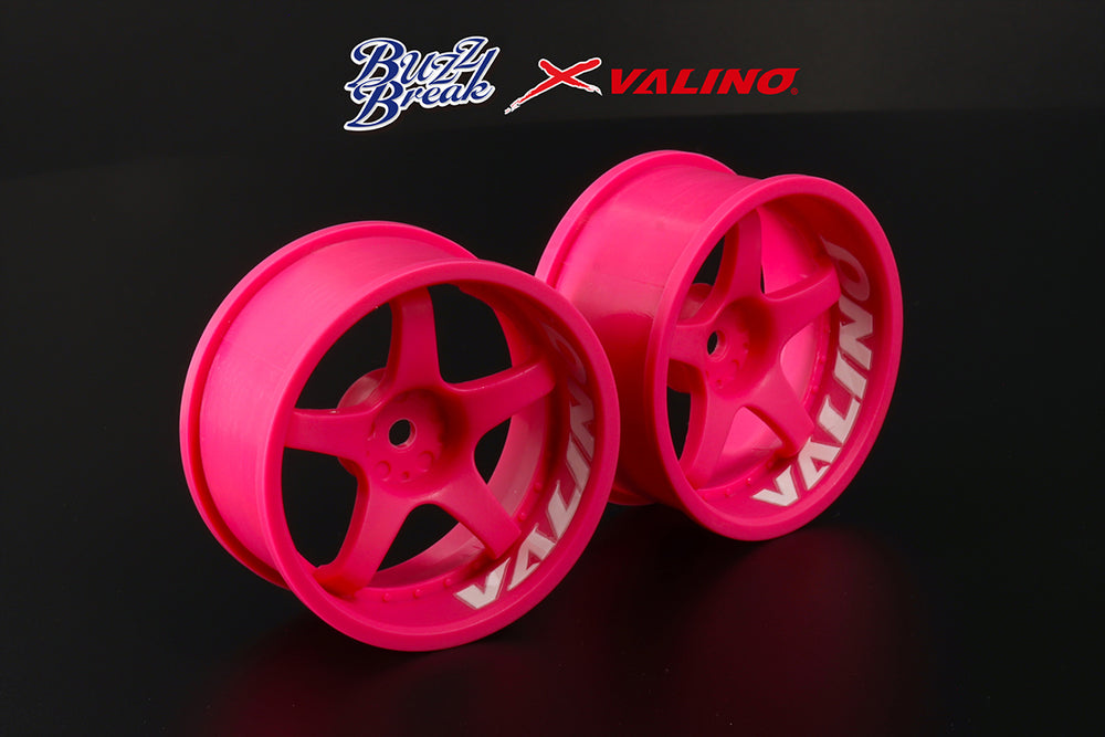 Buzz Break X Valino (#BB-RW-009) R-SPEC Gokutan Wheel Set 26mm - Flo Pink