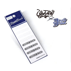 Buzz Break (#BB-ST-008) Cut-Out Rim Sticker - OVERDOSE Type White/Black