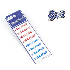 Buzz Break (#BB-ST-013) Cut-Out Rim Sticker - VALINO Mirror Type Red/Blue