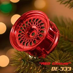 DS Racing (#DE-333) Drift Element Mesh Wheel Set - Red Chrome