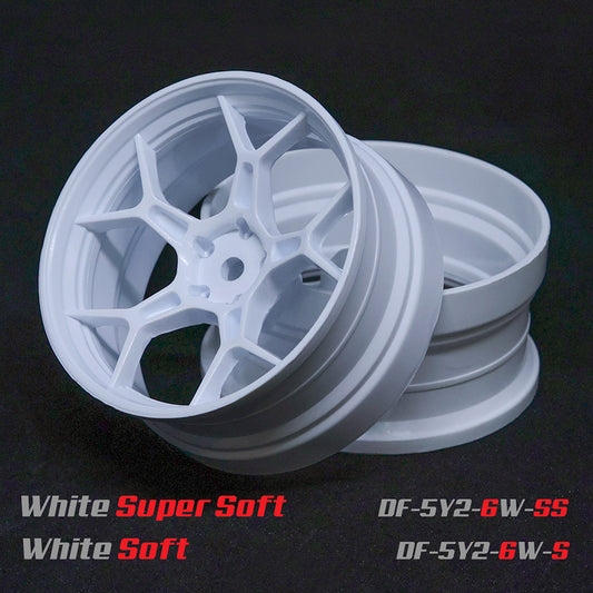 Drift Feathery 5Y Spoke Super Soft Wheel - White