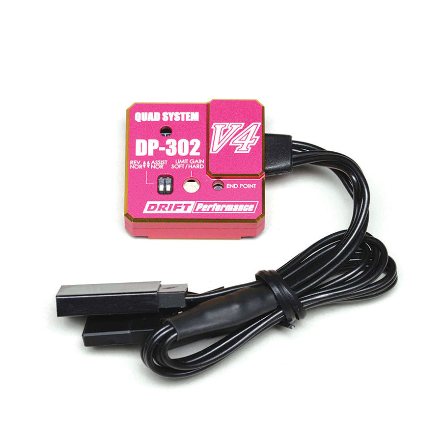 Yokomo (#DPP-302V4PI) Drift Performance Gyro w/ End-point Adjustment - Pink