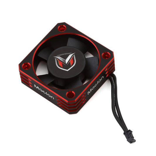 Maclan (#MCL4368) Alum. Hurricane V2 Fan - Black/Red