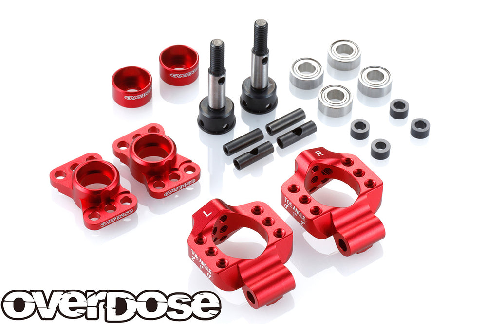 Overdose (#OD2278) Aluminum Adjustable Rear Upright - Red