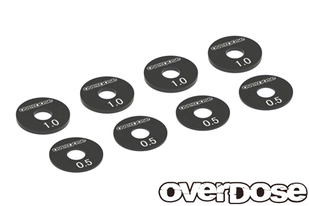 Overdose (#OD2745B) Alum. Wheel Spacer Set - Black