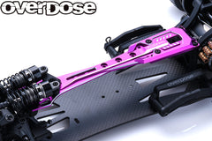 Overdose Alum. Upper Chassis Set - Purple
