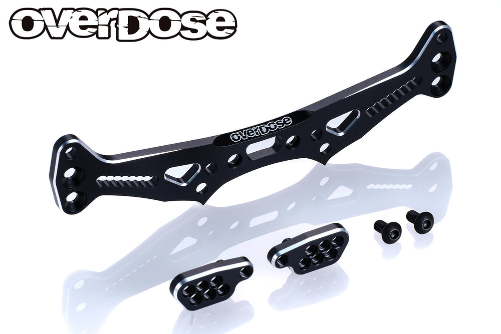 Overdose (#OD3856) ES Alum. Rear Shock Tower - Black
