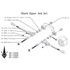 Rhino Racing SHARK Upper Arm Spacer & Screw Set