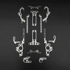 Rhino Racing (#RTS-620) RTS Silver Carbon Chassis Conversion Kit