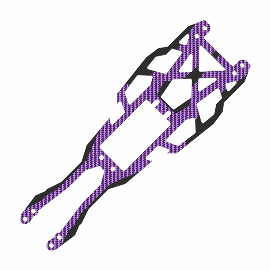 3Racing (#SAK-D616GA/PU) Carbon Graphite Upper Deck - Purple