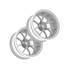 3Racing (#SAK-D646) M6 Spoke Y Shape 6mm Offset Wheel Set - White