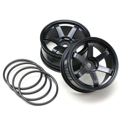 Yokomo 6-Spoke Drift Wheel - Black