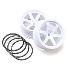 Yokomo 6-Spoke Drift Wheel - White