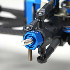 Yokomo Alum. Clamp Wheel Hub 8.0mm - Blue