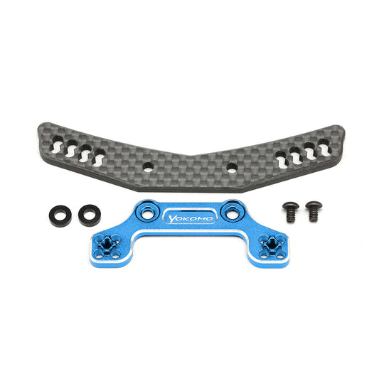 Yokomo (#Y2-017AGBL) Hybrid Graphite/Alum. Front Shock Tower - Blue