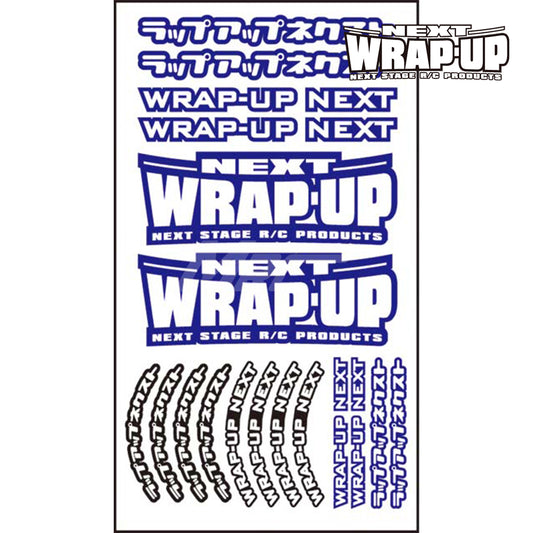 Wrap-Up Next (#0039-02) Logo / Tyre Sticker Type-A - Blue