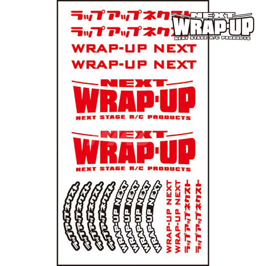 Wrap-Up Next (#0039-06) Logo / Tyre Sticker Type-B - Red