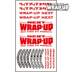Wrap-Up Next (#0039-06) Logo / Tyre Sticker Type-B - Red