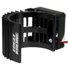 Eagle Racing Alum. Motor Heatsink (Side Type) w/ Fan - Black