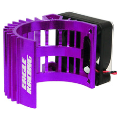 Eagle Racing Alum. Motor Heatsink (Side Type) w/ Fan - Purple