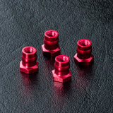 MST Alum. Ball Connector Nut 4.8 - Red