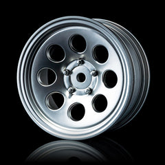 MST 58H Offset +5 Wheel Set - Flat Silver