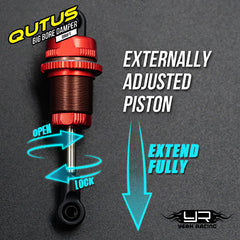 Yeah Racing QUTUS Slider Damper Set - Black