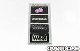 Overdose (#OD1345A) WELD/OD 3D Numberplate Sticker