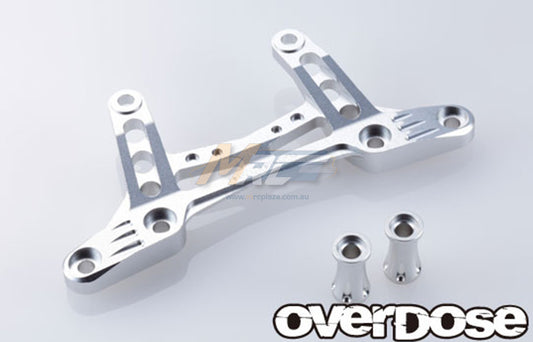 Overdose (#OD2093) Aluminum Front Brace Type-2 - Silver