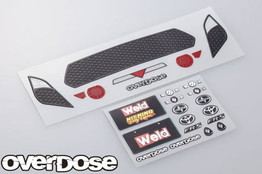 Overdose 3D Weld FR-S Decal Set
