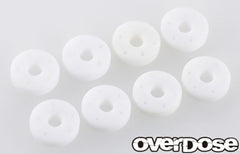 Overdose (#OD2263A) Machined PTFE Shock Piston Set (φ0.5x5, φ0.5x6, φ0.6x5, φ0.6x6)