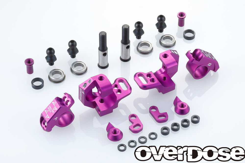 Overdose (#OD2437B) Alum. Adjustable Knuckle Set Type-2 - Purple