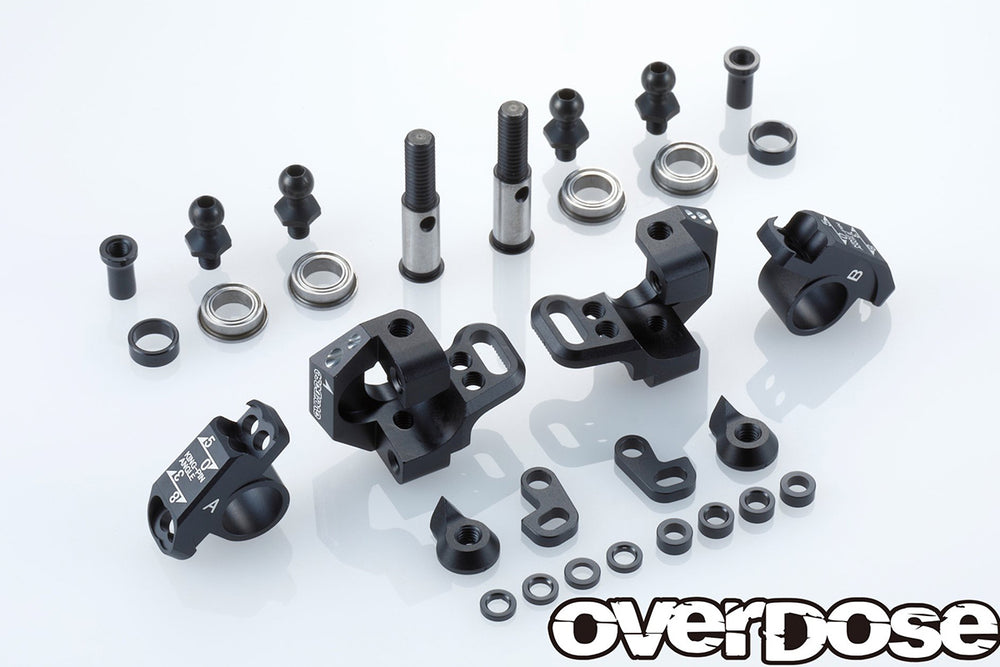 Overdose (#OD2439B) Alum. Adjustable Knuckle Set Type-2 - Black