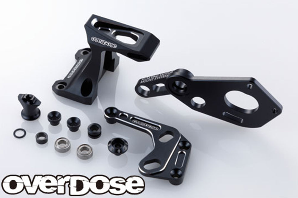 Overdose (#OD2488B) Alum. Floating Motor Mount System - Black