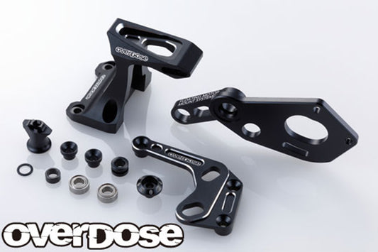 Overdose (#OD2488B) Alum. Floating Motor Mount System - Black