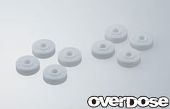 Overdose (#OD2769) Machined PTFE SC Shock Piston Set (φ0.5x5, φ0.5x6, φ0.6x5, φ0.6x6) 1.50t