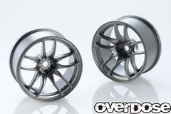 Overdose (#OD2834) WORK EMOTION CR Kiwami - Matte Black Metal Chrome