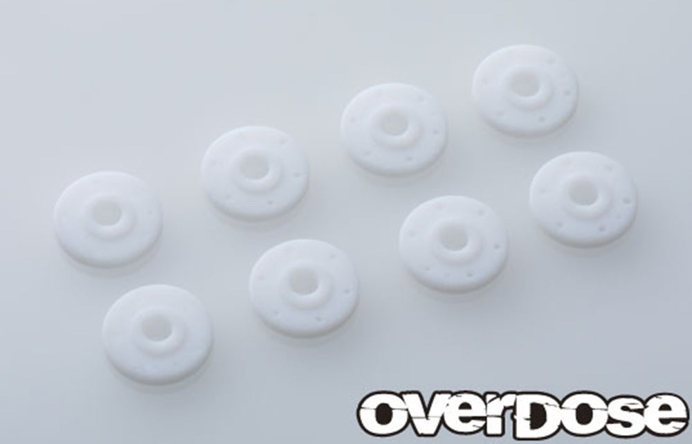 Overdose (#OD2842) Machined PTFE SC Shock Piston Set (φ0.7x6, φ0.8x6, φ0.9x6, Blank) 1.50t